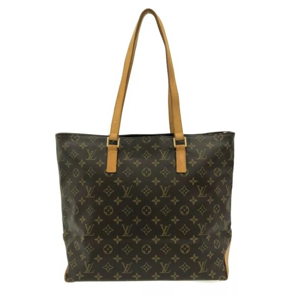 LOUIS VUITTON Cabas Mezzo Brown Monogram Shoulder Bag - Picture 1 of 14